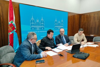 Carlos Fernández, el director de LM, Jorge López, Marco Morala y Roberto Mendo.