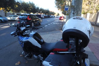 Una moto de la Policía Local.