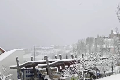 Nieva en Riaño.