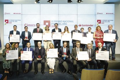 Los ganadores de los premios Pyme del Año 2022.