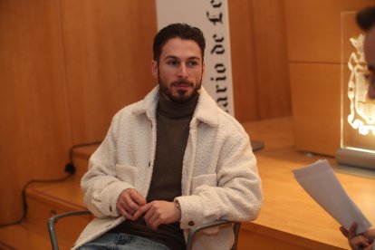 Samuel Naveira, en el último Congreso del Bierzo.