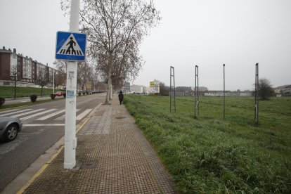 Terrenos que se pretende urbanizar y donde irá el nuevo centro de salud de Ponferrada.