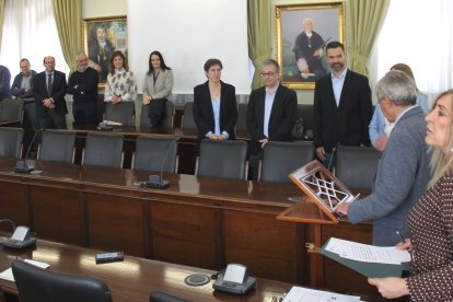 Asistentes al acto de la Universidad de León.