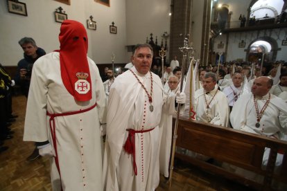 Preso indultado en el Acto del Perdón Fraterno en Ponferrada.