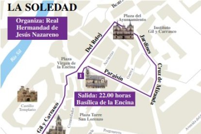 Procesiones de Viernes Santo en Ponferrada.