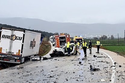 Accidente de tráfico en Ágreda.