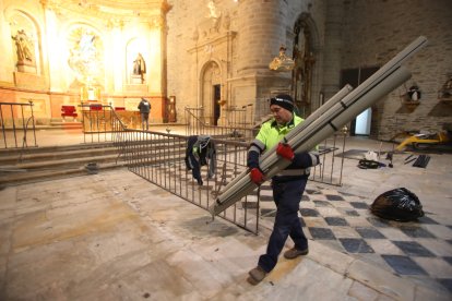 Arrancan en la Colegiata de Villafranca del Bierzo las obras para acondicionar Las Edades del Hombre,