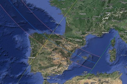 Trayectoria del eclipse solar total de 2026.