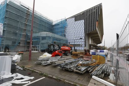 Las obras en el Palacio de Deportes siguen sin terminar