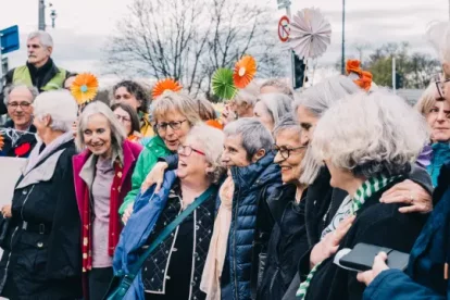 Las mujeres de la asociación.