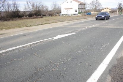 Carretera N-625 entre Mansilla de las Mulas y Cistierna.