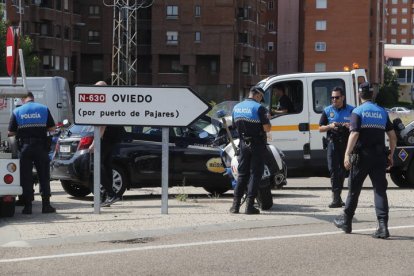 Accidente en la rotonda de Carrefour.