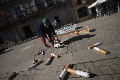 Perfomance para concienciar en Ponferrada