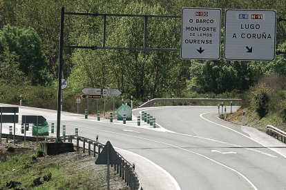 Imagen del cruce con la Nacional, en Villamartín de la Abadía.