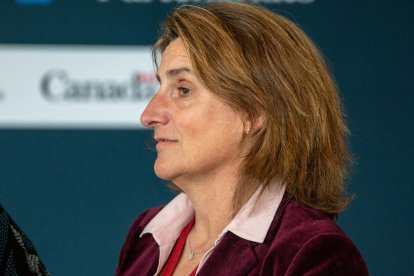 La vicepresidenta tercera y ministra para la Transición Ecológica y Reto Demográfico del Gobierno español, Teresa Ribera, que encabezará la lista del PSOE a las elecciones europeas. EFE/ Julio César Rivas