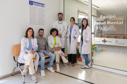 Parte del equipo de Psiquiatría del Hospital El Bierzo.