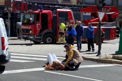 Atropello en la calle Cruz Roja.