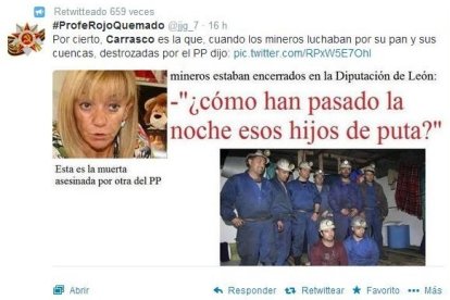 Algunos de los comentarios que se vertieron en internet tras el asesinato de Isabel Carrasco
