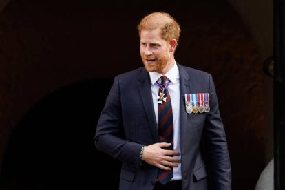 El príncipe Harry en la catedral de St Paul's, en Londres.