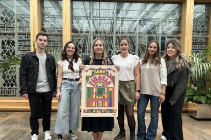 Cartel ganador de las fiestas de San Juan y San Pedro en León.