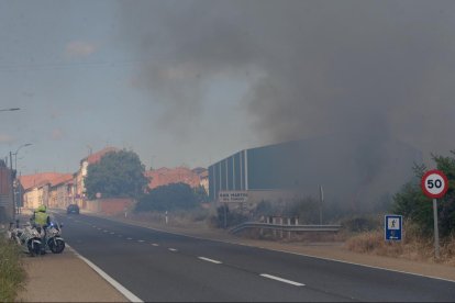 La intensa Huma dificultó la visibilidad a los conductores al acceso por la zona..