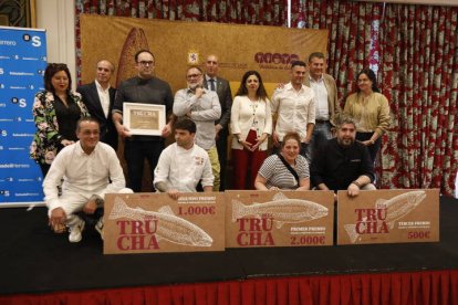 Ganadores del Certamen Gastronómico de la Trucha celebrado en León,