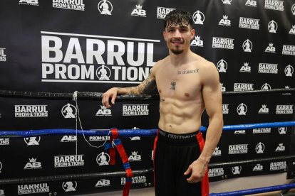 El boxeador profesional leonés Antonio Barrul, en una foto de archivo. EFE/ J.Casares