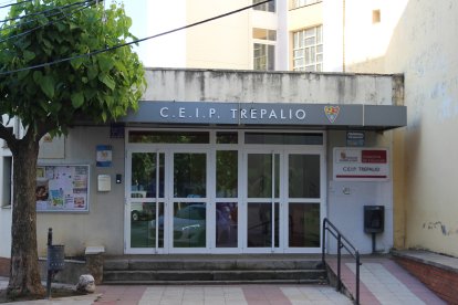 Entrada al colegio Trepalio, en San Andrés.