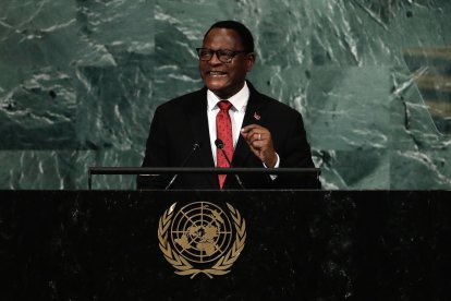 El presidente de Malaui, Lazarus Chakwera, en una foto de archivo. EFE/EPA/Peter Foley