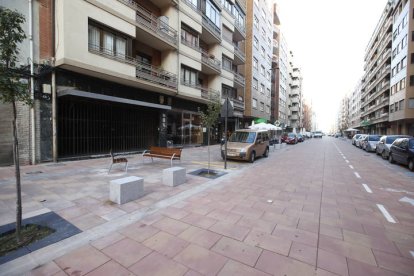 Zona de prioridad peatonal en la Avenida Padre Isla