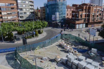 Obras en el entorno del Espolón