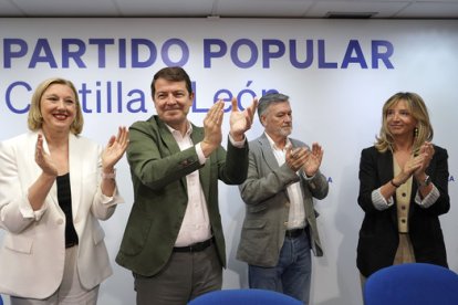 El presidente del PP de Castilla y León, Alfonso Fernández Mañueco, clausura la Junta Directiva Autonómica del Partido Popular de Castilla y León.