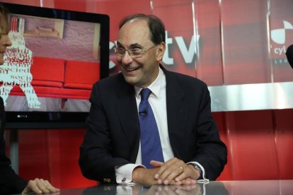 Alejo Vidal Cuadras en el Filandón de la Televisión de León, en una imagen de archivo.