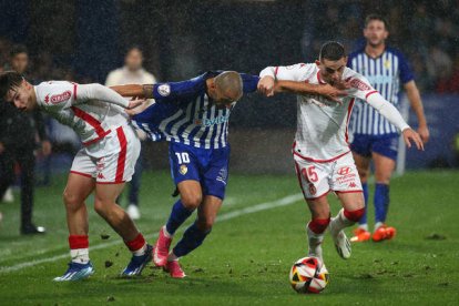 Derbi del pasado curso entre Ponferradina y Cultural.