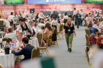 Evento de vinos en Bruselas.