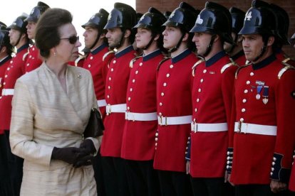 La princesa Ana de Inglaterra durante un acto oficial.