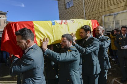 Funeral de David Pérez, en Nogarejas.