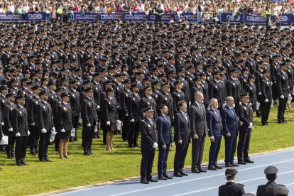 Felipe VI preside el acto de jura de la XXXVIII promoción de la Escala Básica de la Policía Nacional.