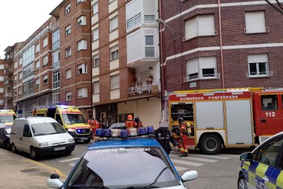 Imagen facilitada por el Ayuntamiento de la actuación de los Bomberos.