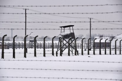 Vista general de las instalaciones del campo de concentración alemán nazi Auschwitz.