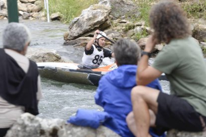 El canal de Sabero-Alejico albergó ayer la segunda jornada del Nacional de Descenso en Aguas Bravas.