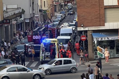 Estado que presentaba la zona del incendio hace unos minutos