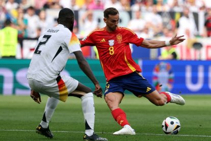 Fabián Ruiz, durante el encuentro entre España y Alemania.