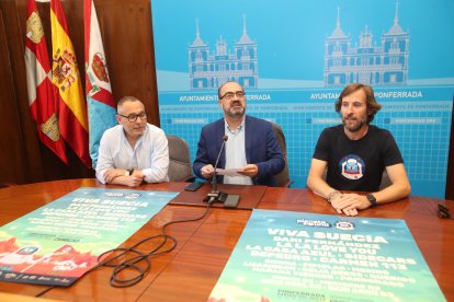 Carlos Cortina, Marco Morala y Ángel Luis Escuredo, en la presentación del festival.