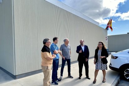 Marco Morala, en la visita a las instalaciones.