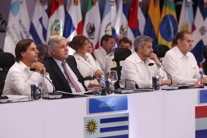 Imagen de archivo de marzo de 2023 de la sesión plenaria de la XXVIII Cumbre Iberoamericana de Jefes de Estado y de Gobierno, en Santo Domingo (República Dominicana). EFE/ Orlando Barría