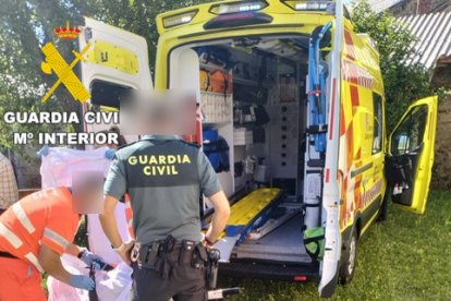 Rescate de la Guardia Civil en Burón