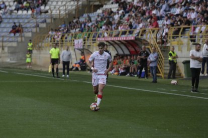 Álvaro Martínez, en un partido con la Cultural ante el Teruel.