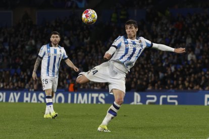 Le Normand, en una foto de archivo con la Real Sociedad. EFE/Javier Etxezarreta