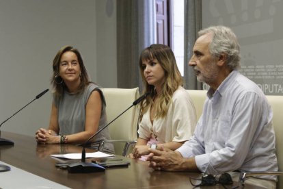 Rueda de prensa de Natichu Alvarado y Patricia Martínez por el convenio entre instituciones.